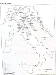 236x315 Map Of Italy Printable Coloring Book Pages Italy