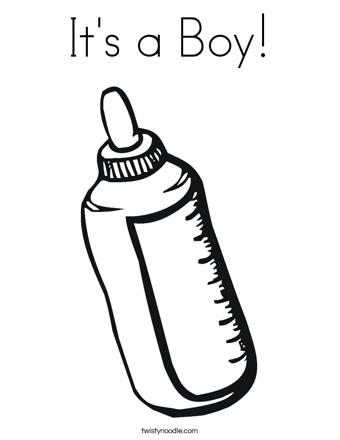 685x886 It's A Boy Coloring Page