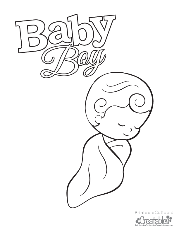612x792 Baby Boy Coloring Pages Baby Boy Free Coloring Page