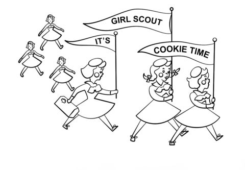 480x333 Its Girl Scout Cookie Time Coloring Page On Girl Scout Cookie