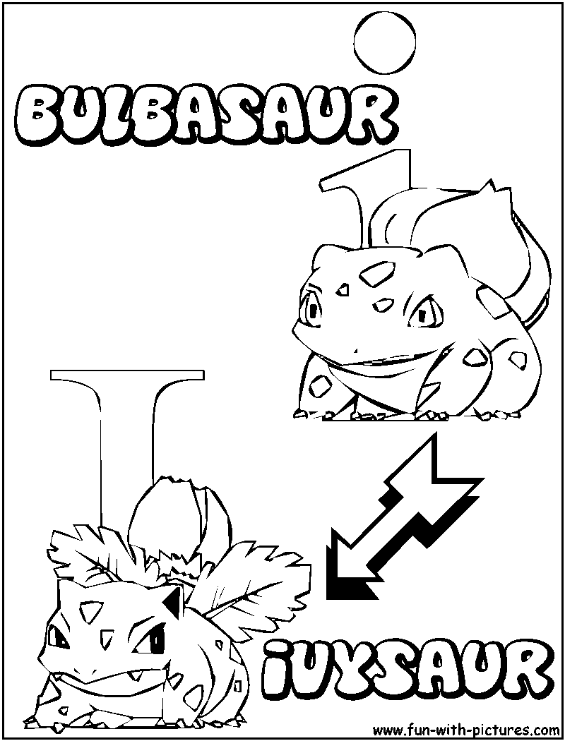 800x1050 I Bulbasaur Ivysaur Coloring Page