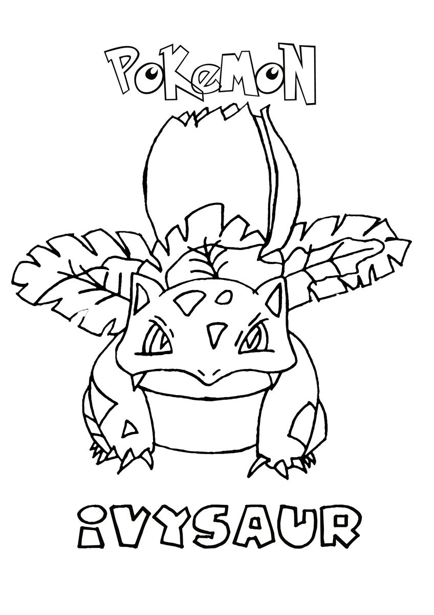 848x1200 Ivysaur Pokemon Coloring Page