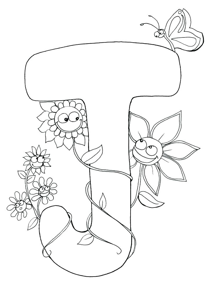 736x1013 J Coloring Page