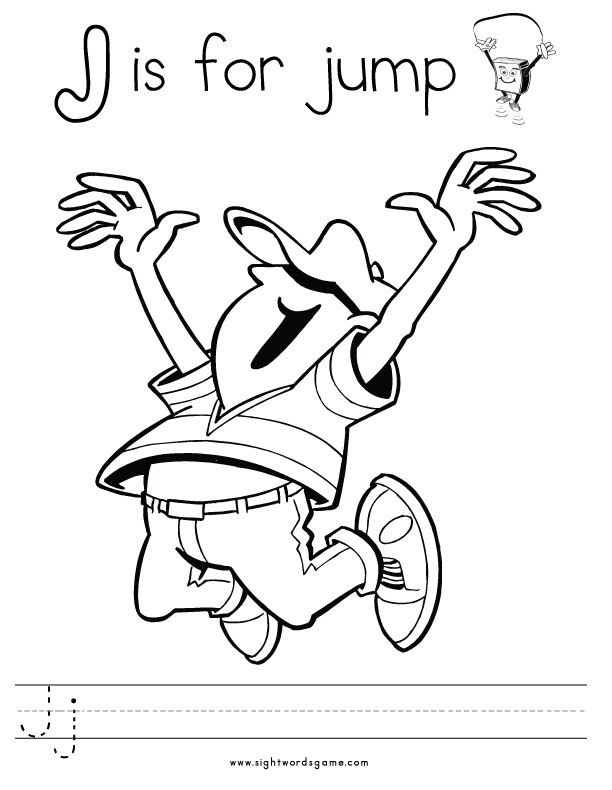 612x790 Letter J Coloring Page Letters Of The Alphabet