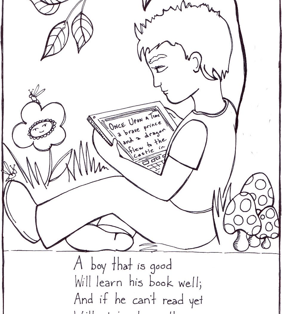 945x1050 Nursery Rhymes Coloring Pages Jack And Jill To Print Free