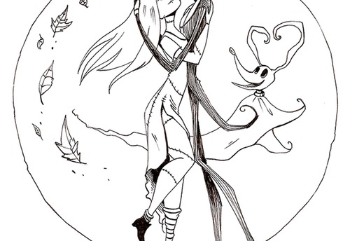 500x344 Nightmare Before Christmas Jack And Sally Drawings Jack