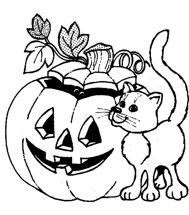 616x702 Jack O Lantern Coloring Book