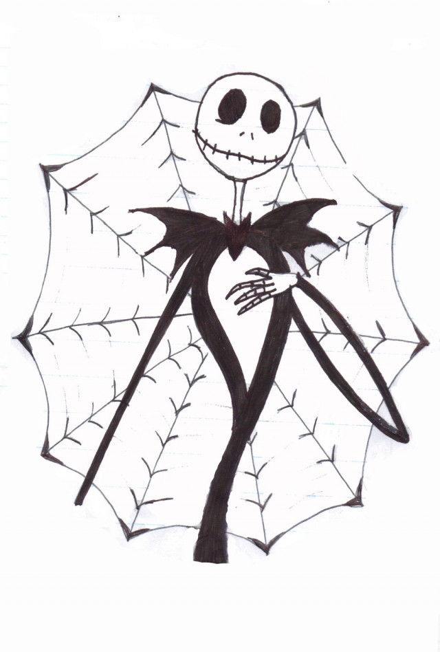 640x948 Jack Skellington Coloring Pages