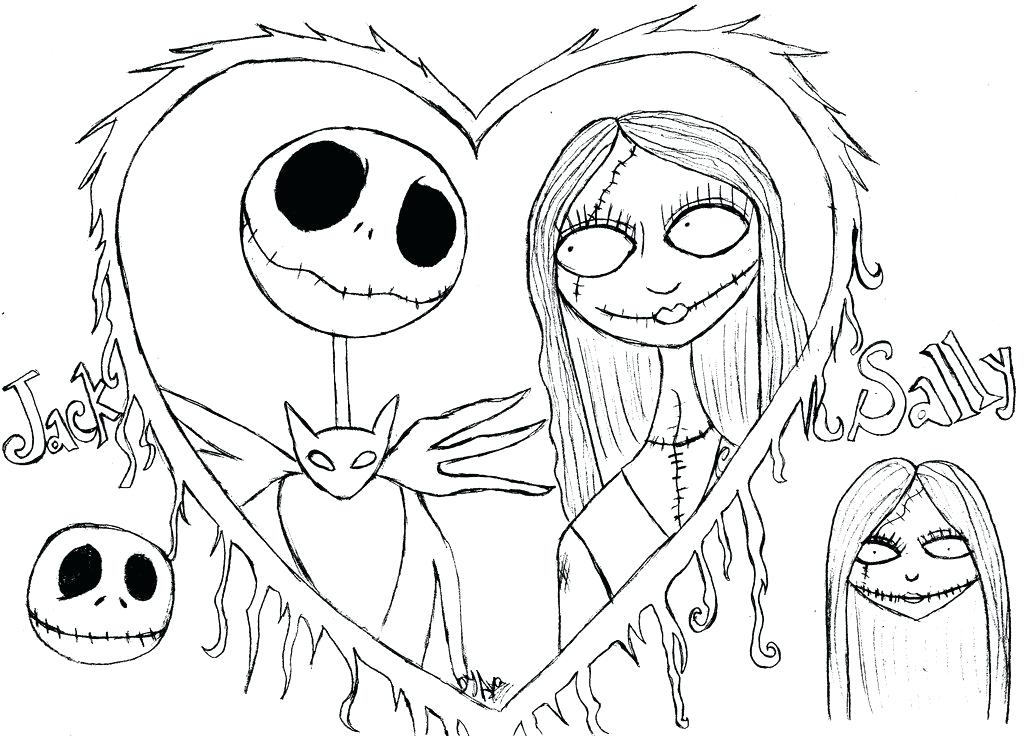1024x736 Jack Skellington Para Colorear Jack Skeleton Coloring Pages Free