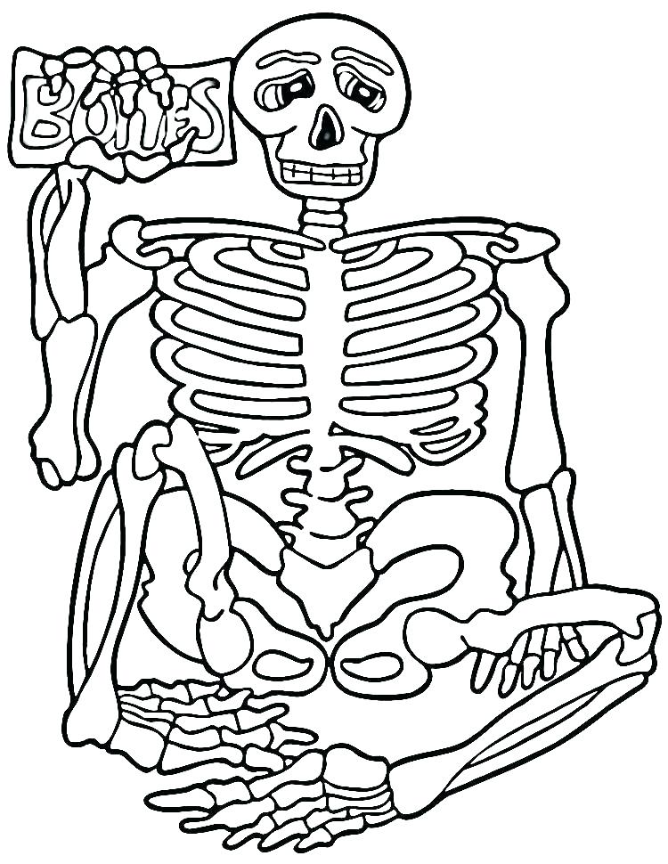 750x970 Jack Skeleton Coloring Pages Skeleton Coloring Pages Skeleton
