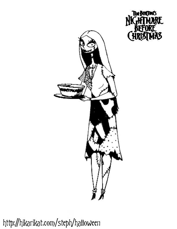 612x792 Sally Nightmare Before Christmas Coloring Pages