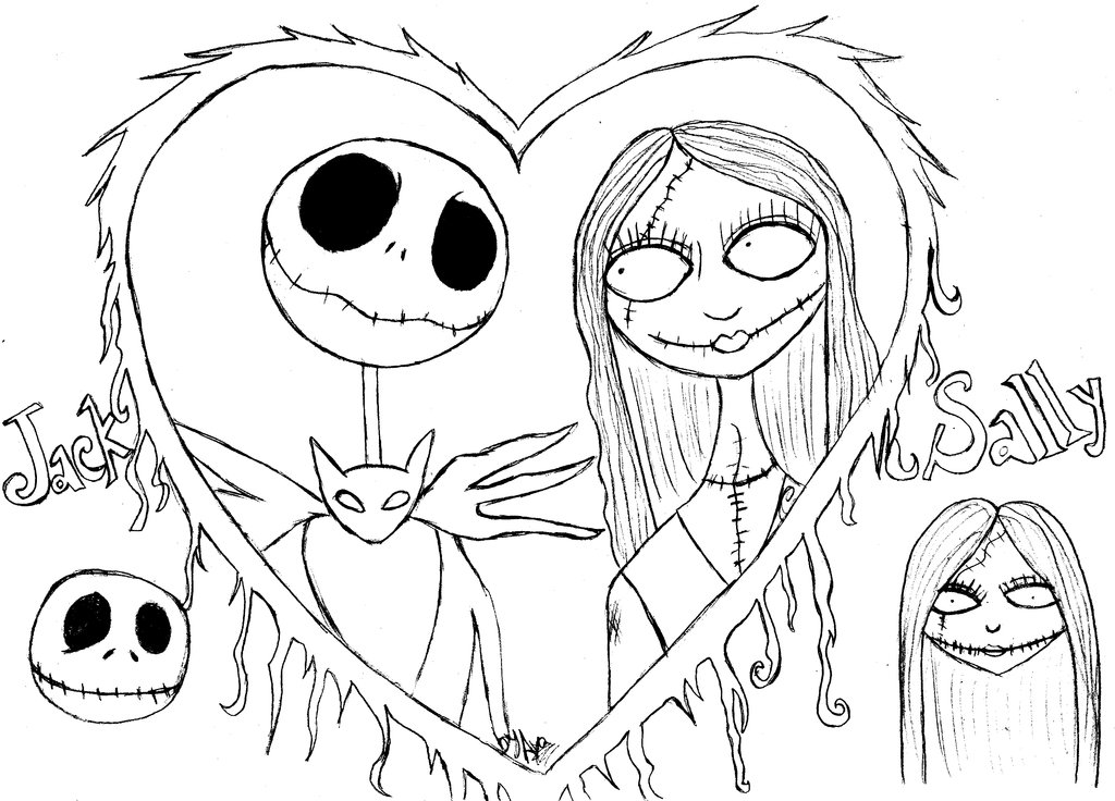 1024x736 Jack Skellington Coloring Pages