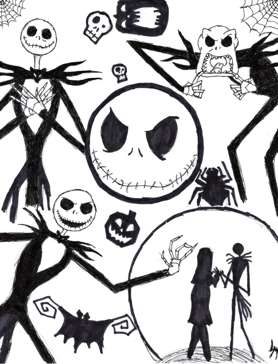 900x1178 Printable Jack Skellington Coloring Pages Printable Drawings Top
