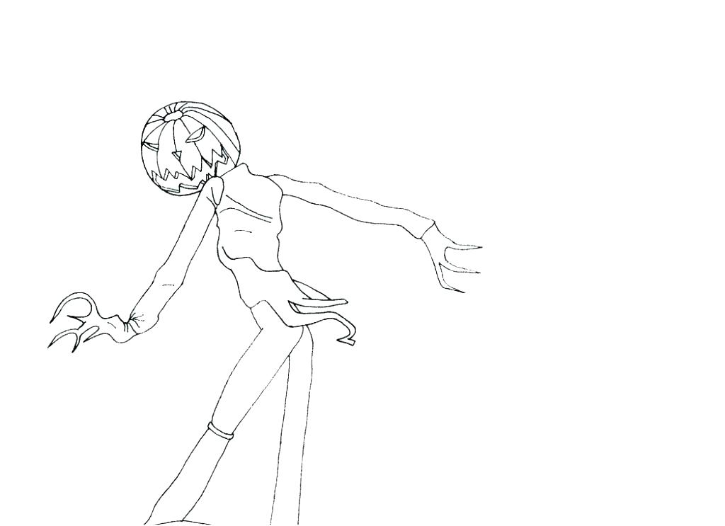 1024x743 Jack Skellington Coloring Page