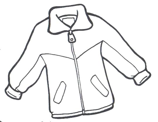 539x416 Winter Coat Coloring Page