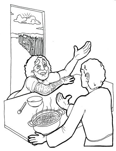 371x480 Jacob And Esau Coloring Page Children's Ministry Deals