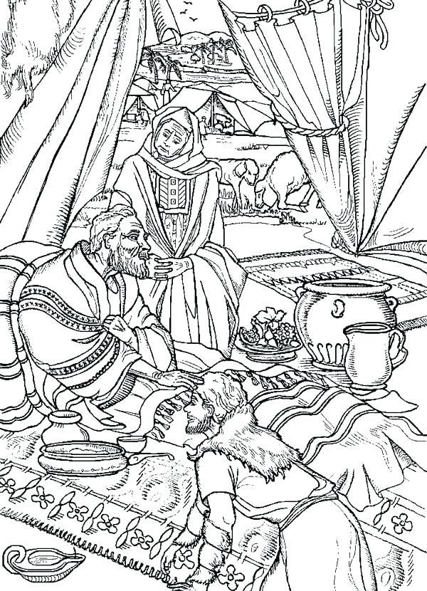 600x830 Jacob And Esau Coloring Page