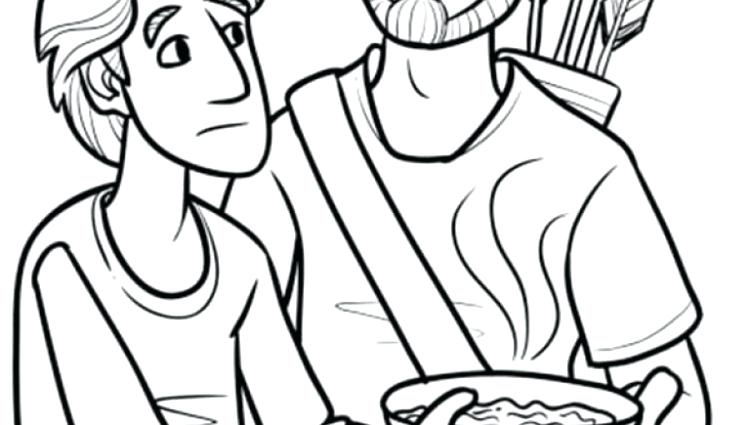 750x425 Jacob And Esau Printable Coloring Page Best Bible Images
