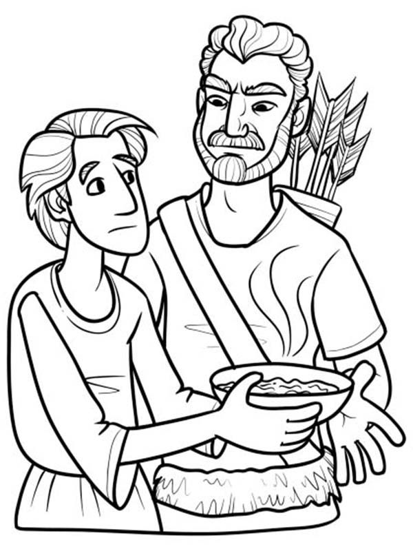 600x800 Inspirational Design Ideas Esau And Jacob Coloring Pages Bible