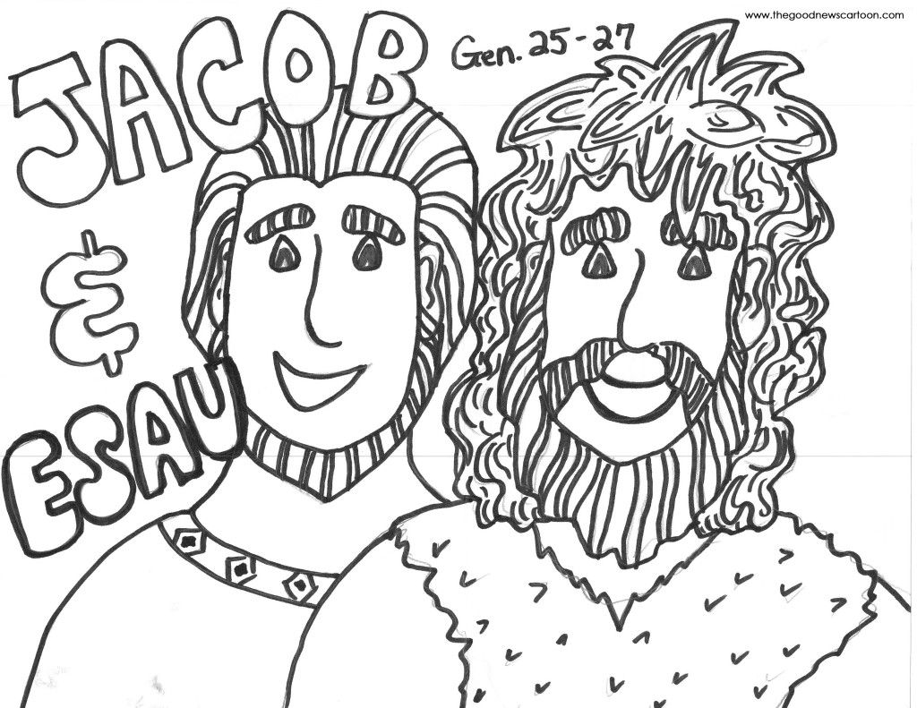 1024x791 Marvelous Printable Coloring Pages Jacob U Esau Pics