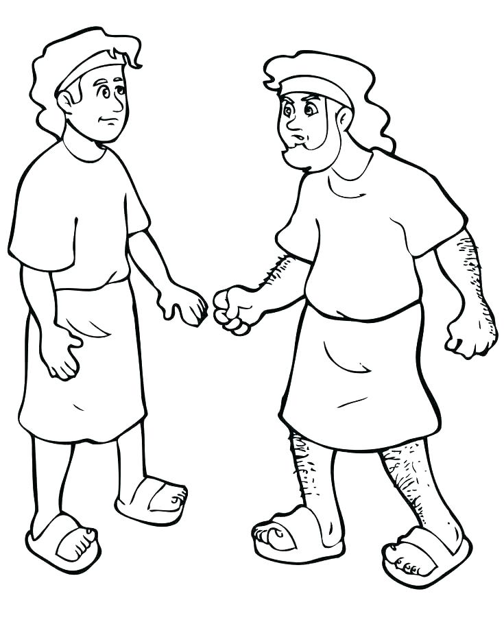 735x907 Isaac Jacob And Esau Coloring Pages