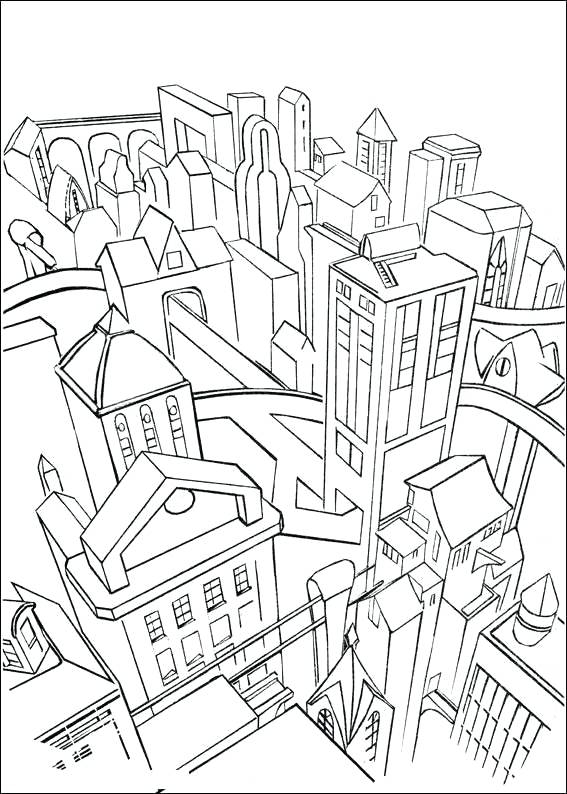 567x794 Jacob Lawrence Coloring Pages City Coloring Pages Printable Batman