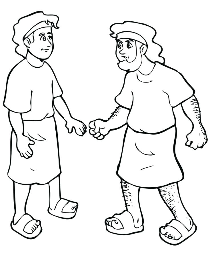 735x907 Jacob And Esau Coloring Pages Beautiful Jacob And Esau Coloring