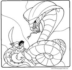 236x229 Jasmin, The Sultan And Jafar Color Page,aladin Coloring Page