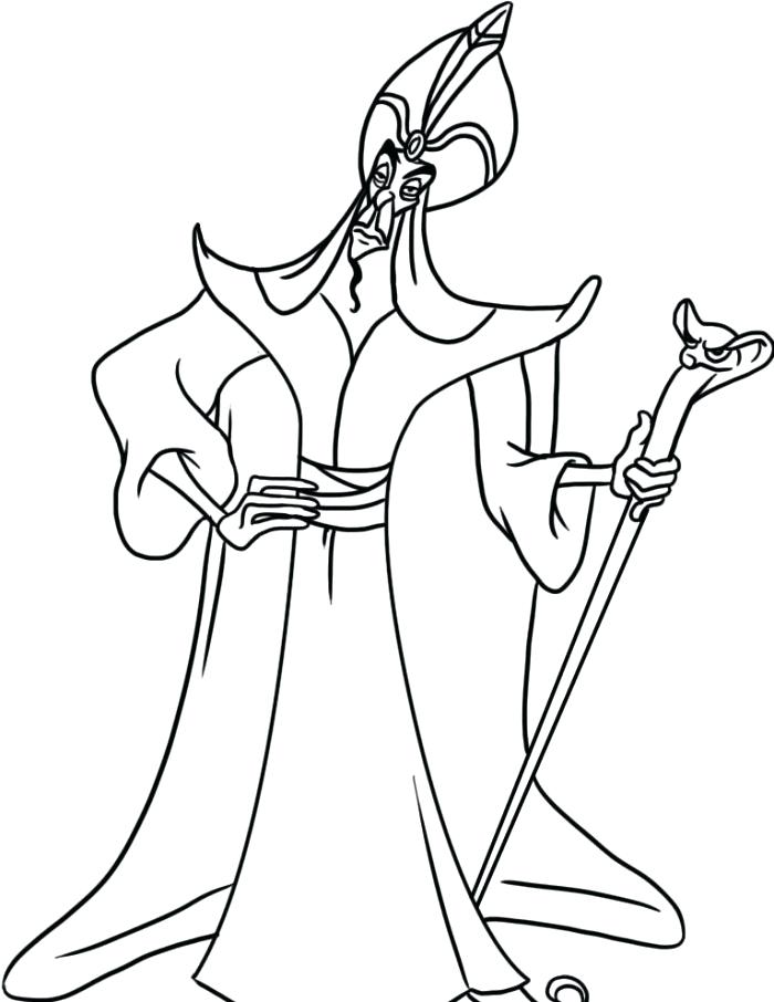 Jafar Coloring Page at GetDrawings | Free download