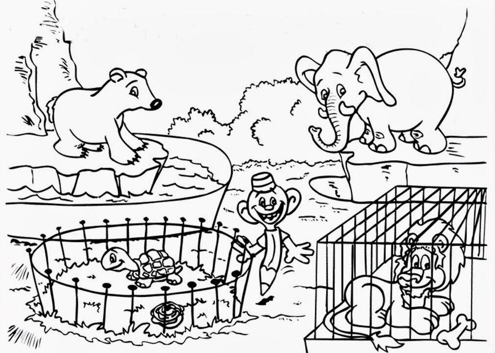 1008x718 Zoo Animal Coloring Pages Color Animals Coloring Page Jaguar