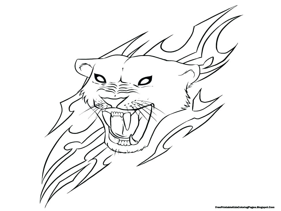 974x731 Coloring Pages Jaguar