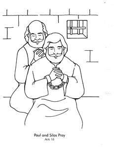 231x300 Paul And Silas In Jail Coloring Page Free Download