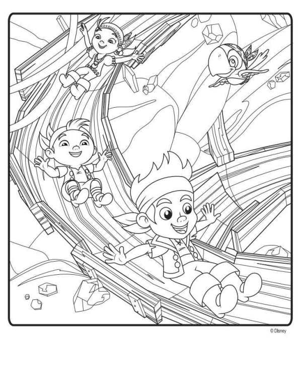 598x773 Kids N Coloring Pages Of Jake And The Never Land Pirates