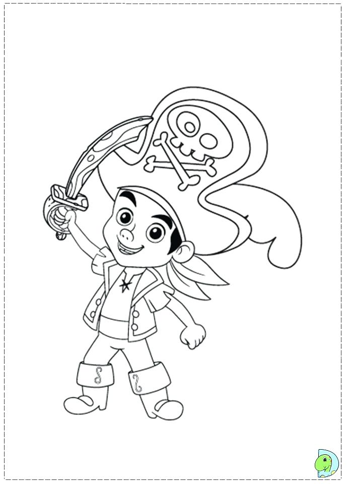 691x960 Jake And The Neverland Pirates Coloring Pages Free Marvellous
