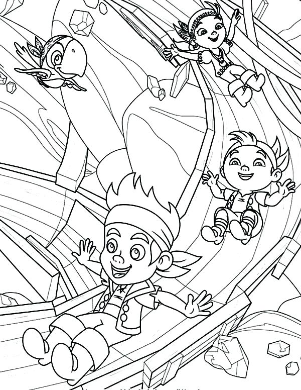 600x776 Jake And The Neverland Pirates Coloring Pages Free New Pirates