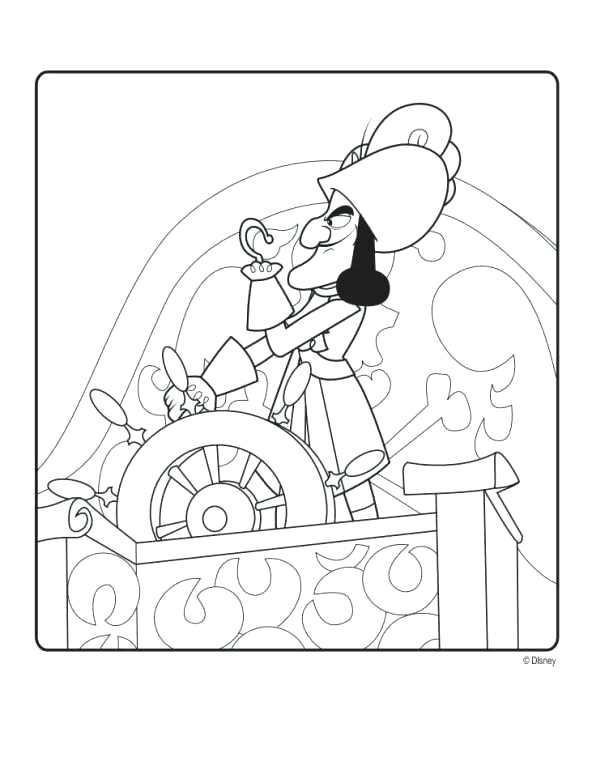 592x770 Jake And The Neverland Pirates Coloring Pages And The Never Land