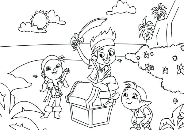 600x424 Jake The Neverland Pirates Coloring Pages The Pirates