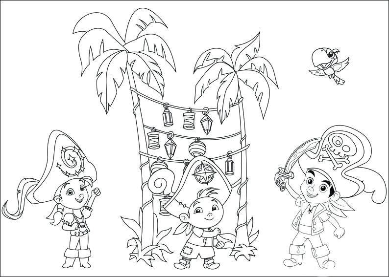 794x567 Jake And The Pirates Coloring Pages And The Never Land Pirates