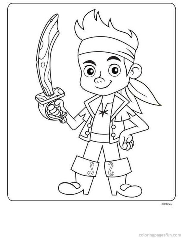 615x800 Jake And The Never Land Pirates Free Printable Coloring Pages