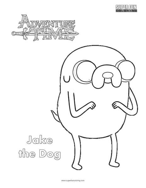 464x600 Jake The Dog Adventure Time Coloring Page
