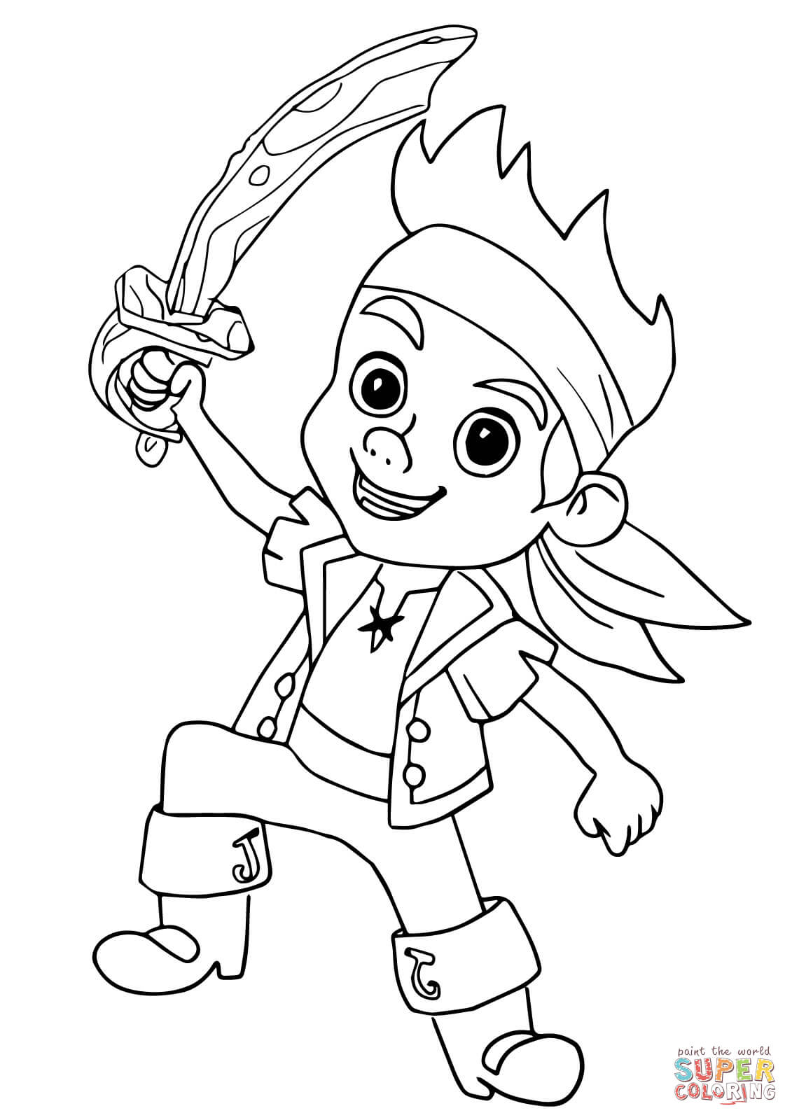 1131x1600 Jake And The Neverland Pirates Coloring Pages For Children