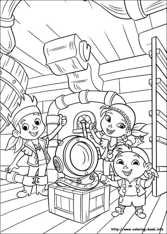 567x794 And The Never Land Pirates Coloring Picture