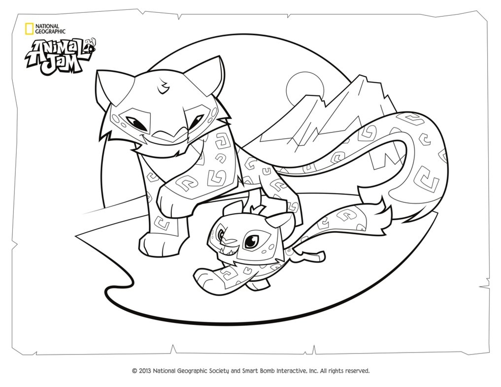 1017x786 Animal Jam Coloring Pages To Print Collection Coloring For Kids