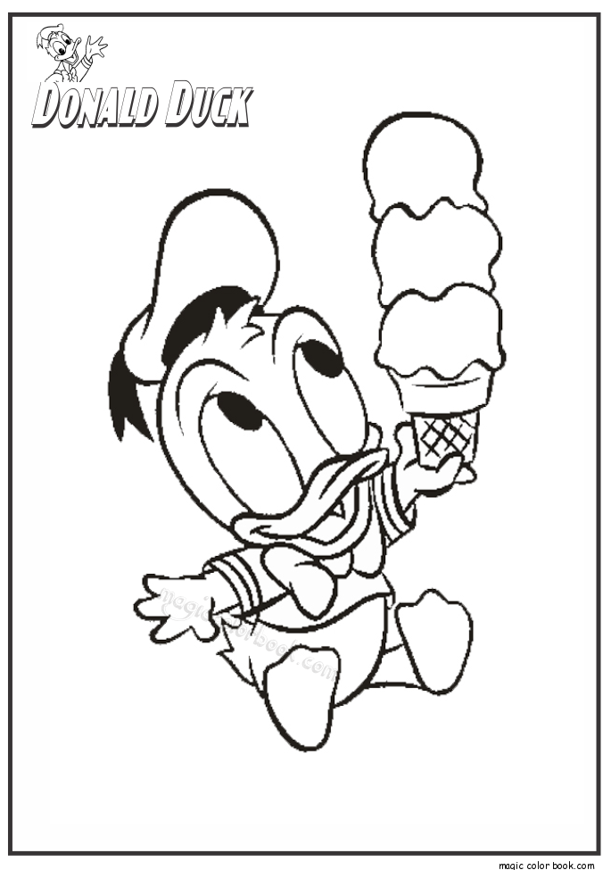 685x975 Donald Duck Family Free Coloring Pages