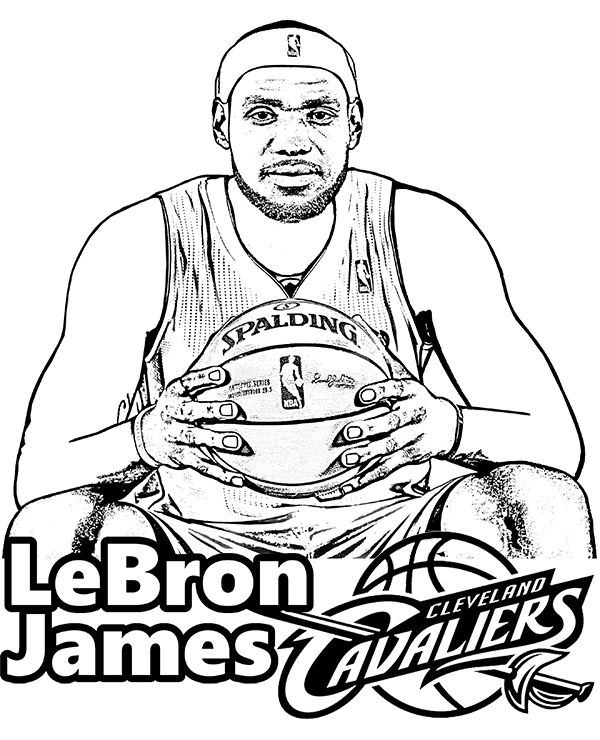 600x740 Lebron James Coloring Page Sport