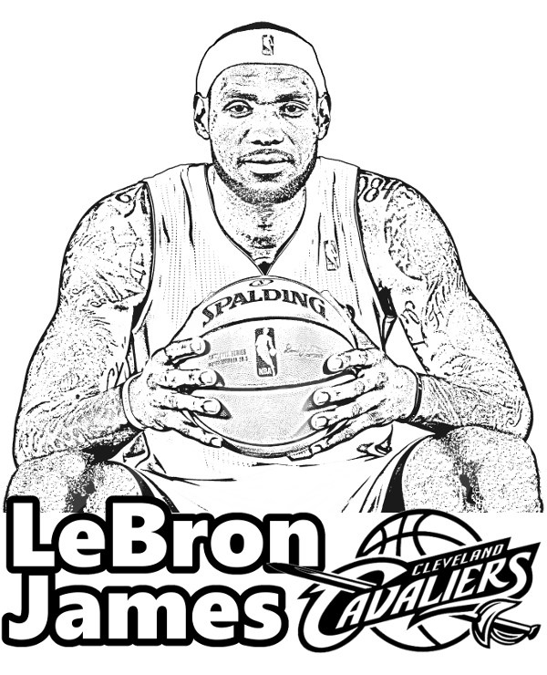 600x740 Lebron James Coloring Pages Printable Coloring Pages