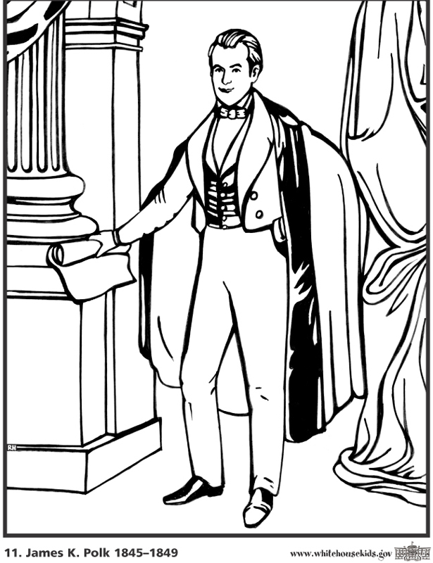 615x800 James Madison Colouring Pages