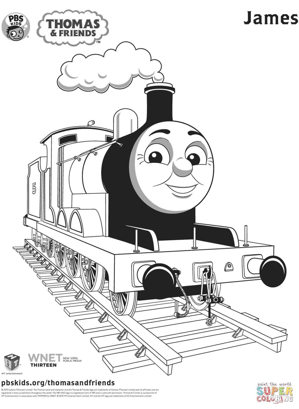 1184x1619 James From Thomas And Friends Coloring Page In Thomas Train