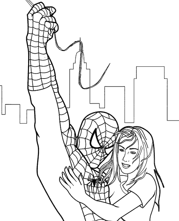 600x740 Mary Jane Watson Coloring Page To Print Or Download For Free