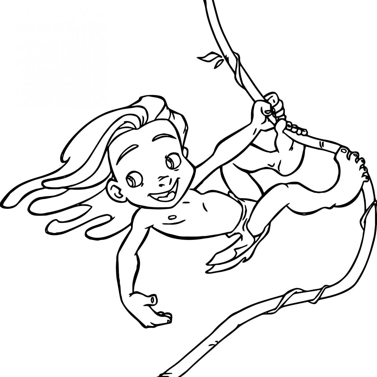 1224x1224 Tarzan Coloring Pages Printable Free General Page To Print High